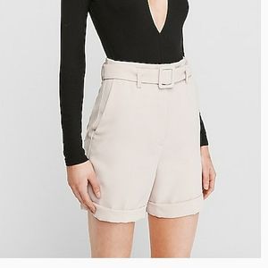 New! Super High Waisted Belted Bermuda…